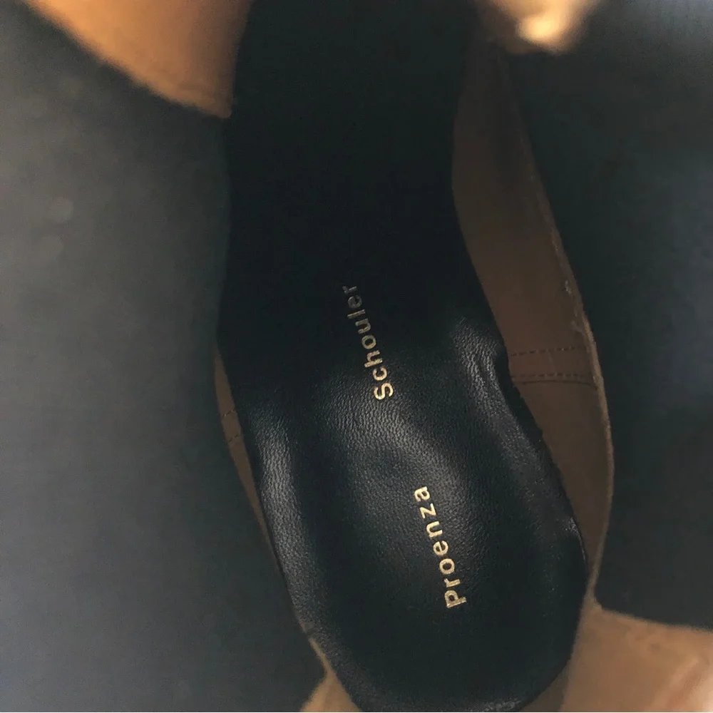 $895 Proenza schouler lug Chelsea boots contrast welt stitches size 36.5